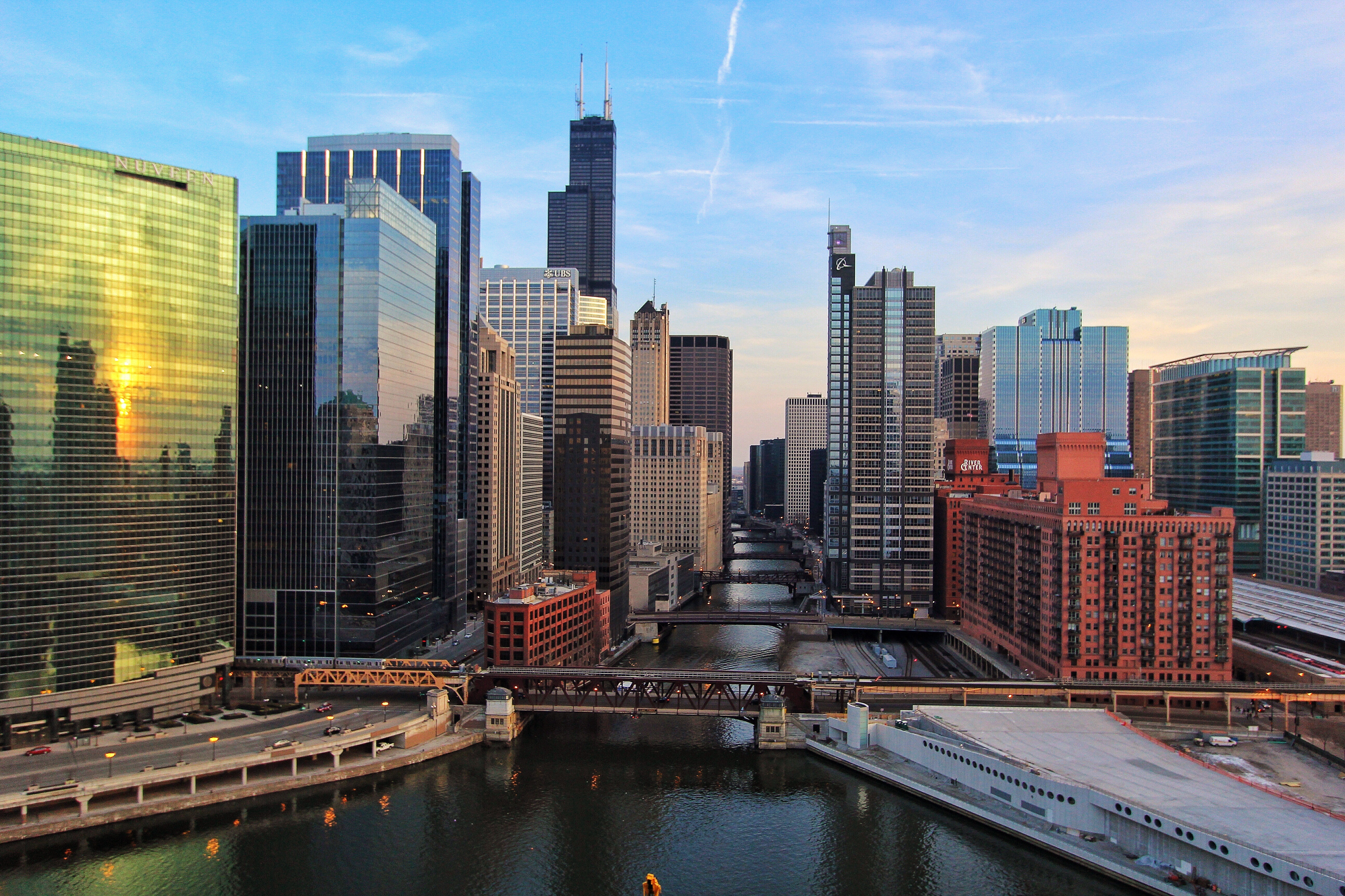 Chicago River from above